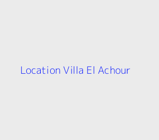 Location Villa F9 Alger